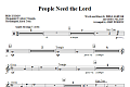 People Need The Lord - Percussion