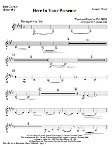 Here In Your Presence - Bass Clarinet (Tuba sub) 