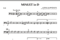 Minuet in D - Bass