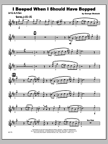 I Beeped When I Should Have Bopped - 1st Eb Alto Saxophone 