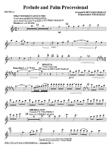 Prelude And Palm Processional - Flute 1,2 