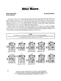 After Hours - Guitar Chord Chart