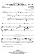 Let Us Talents And Tongues Employ (arr. John Leavitt)