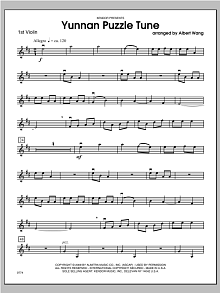 Yunnan Puzzle Tune - Violin 1 