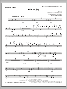 Ode To Joy (Does Not Match SATB 08752035) - Trombone 3/Tuba 