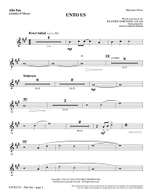 Unto Us - Alto Sax (sub. Horn) 