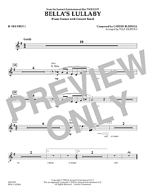 Bella's Lullaby (from Twilight) - Bb Trumpet 1 