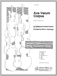 Ave Verum Corpus - Full Score 