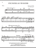 I Wonder As I Wander - Piano