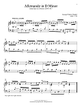 Allemande In D Minor