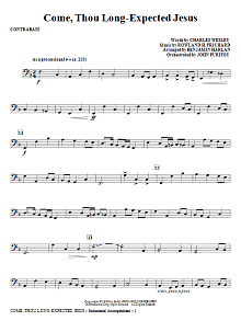 Come, Thou Long-Expected Jesus - Contrabass 