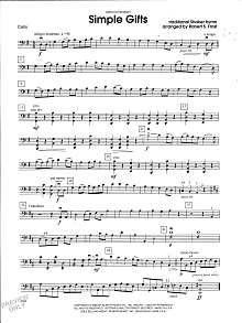 Simple Gifts - Cello 
