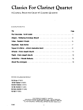 Classics For Clarinet Quartet - 1st Bb Clarinet