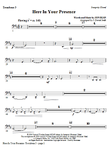Here In Your Presence - Trombone 3 