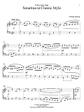 Sonatina In Classic Style