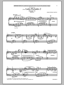 Prelude VI (Bolero) (from Latin Preludes 2) 