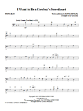 I Want to Be a Cowboy's Sweetheart - Bass