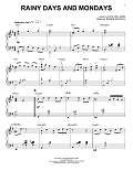 Rainy Days And Mondays [Jazz version] (arr. Brent Edstrom)