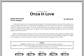 Once In Love - Guitar Chord Chart