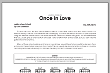 Once In Love - Guitar Chord Chart 