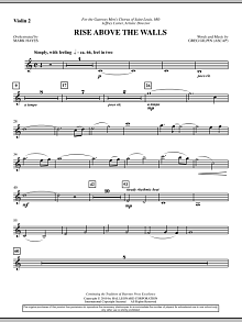 Rise Above The Walls - Violin 2 