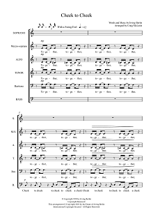 Cheek To Cheek (arr. Craig McLeish) 