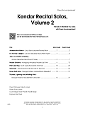 Kendor Recital Solos, Volume 2 - Piano Accompaniment
