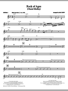 Rock Of Ages (Choral Medley) - Guitar 1 