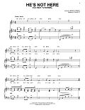 He's Not Here (from Next to Normal)
