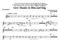Give Thanks To Him And Sing - Bb Trumpet 2