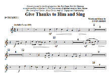 Give Thanks To Him And Sing - Bb Trumpet 2 