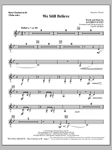 We Still Believe - Bass Clarinet (sub. Tuba) 