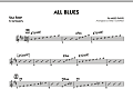 All Blues - Bb Solo Sheet