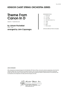 Theme From Canon In D - Full Score 