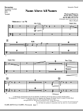 Name Above All Names - Percussion