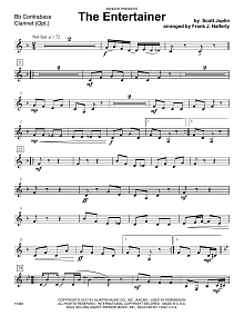 The Entertainer - Bb Contra Bass Clarinet 