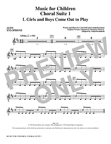 Music for Children (Choral Suite 1) - Alto Xylophone 