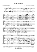 Belfast Child (arr. Tim Allen) - Choral Score