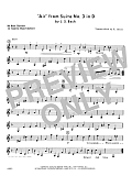 Air From Suite #3 In D - Bb Clarinet/Bass Clarinet