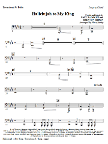 Hallelujah To My King - Trombone 3/Tuba 