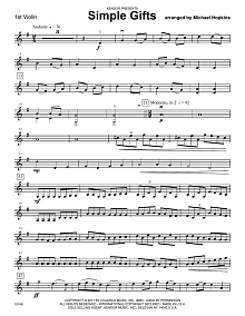 Simple Gifts - 1st Violin 