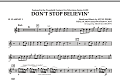 Don't Stop Believin' - Bb Clarinet 1