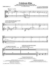 Celebrate Him (Medley) - Percussion 1 & 2 