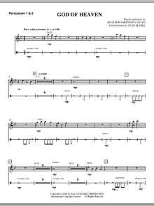 God Of Heaven - Percussion 1 & 2 