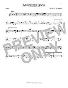 Bourree In E Minor 