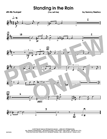Standing In The Rain (You Left Me) - 4th Bb Trumpet 