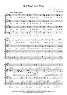 If I Ain't Got You (arr. Wendy Sergeant) 
