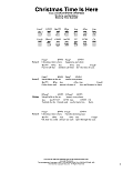 Christmas Time Is Here (arr. Fred Sokolow)