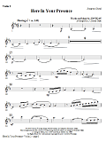 Here In Your Presence - Violin 2