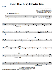 Come, Thou Long-Expected Jesus - Cello 